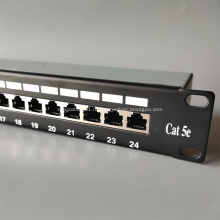 19-дюймовая коммутационная панель CAT5E STP с 24 портами высотой 1U